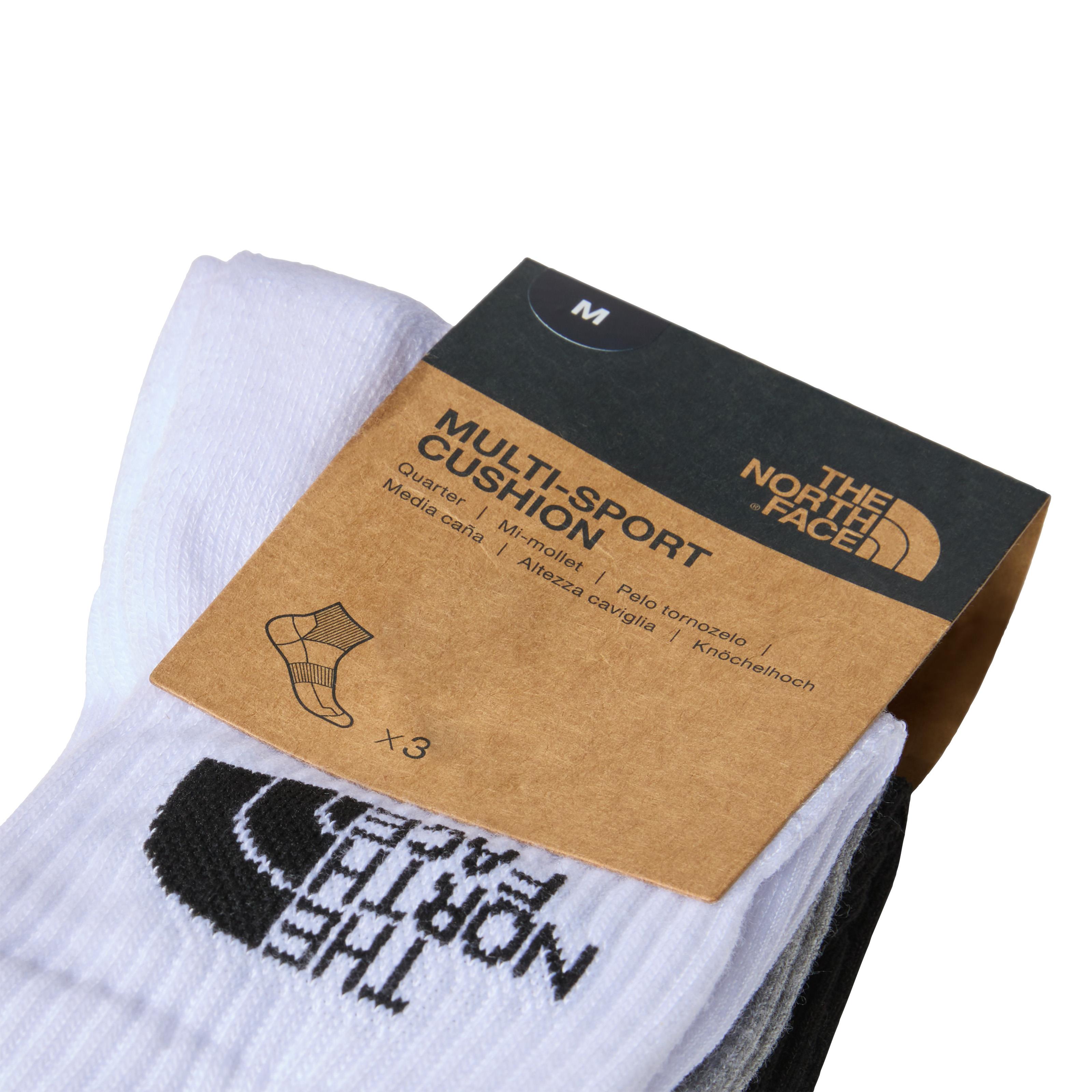 THE NORTH FACE MULTI SPORT CUSH QUARTER SOCK 3P NF0A882G3OW1