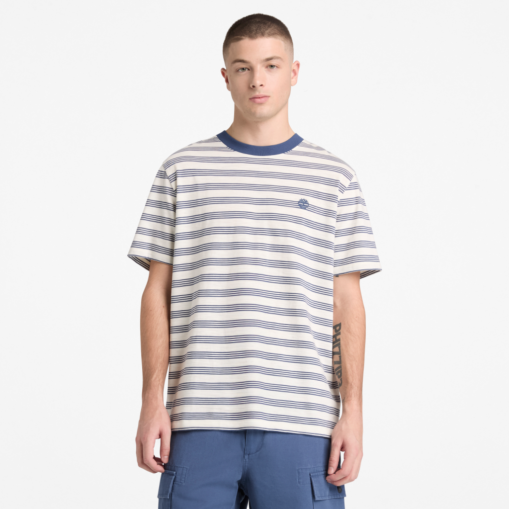 TİMBERLAND 4 Rows Striped Short Sleeve Tee TB0A5MRCADP1