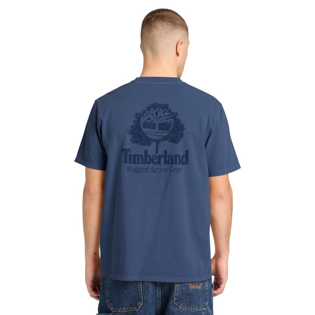 TİMBERLAND Rugged Active Gear Back Graphic Tee TB0A5MU6EYO1