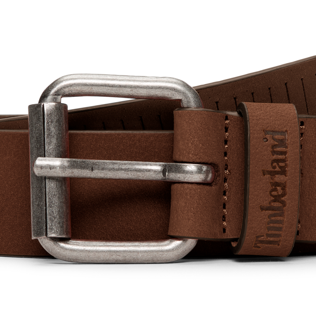 TİMBERLAND 35mm nubuck belt with vertical cuts TB0A5MRS2421