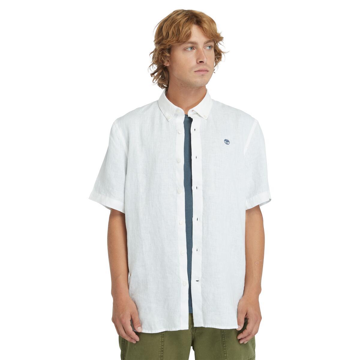 TİMBERLAND MILL BROOK Linen Short Sleeve Shirt TB0A2DCC1001