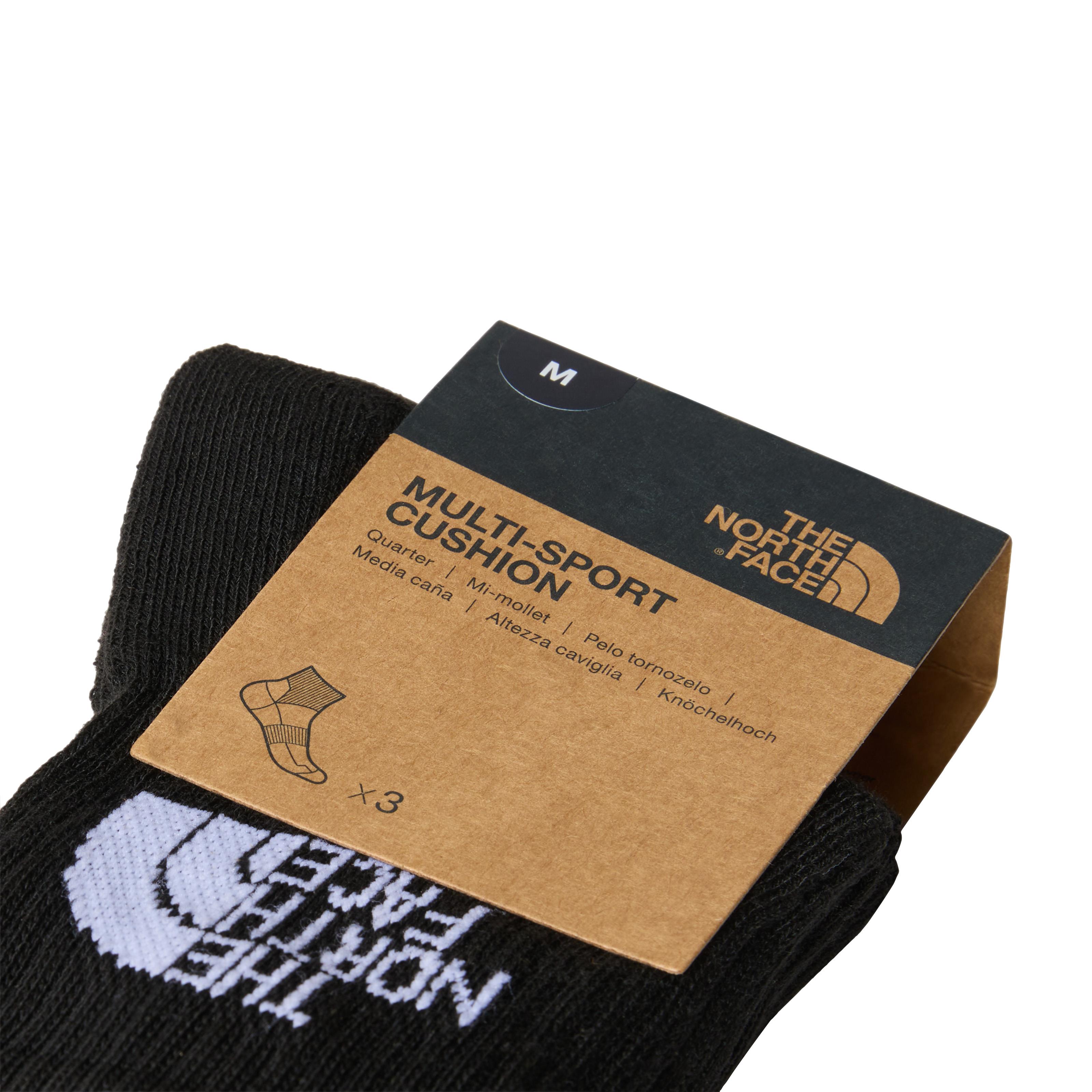 MULTI SPORT CUSH QUARTER SOCK 3P