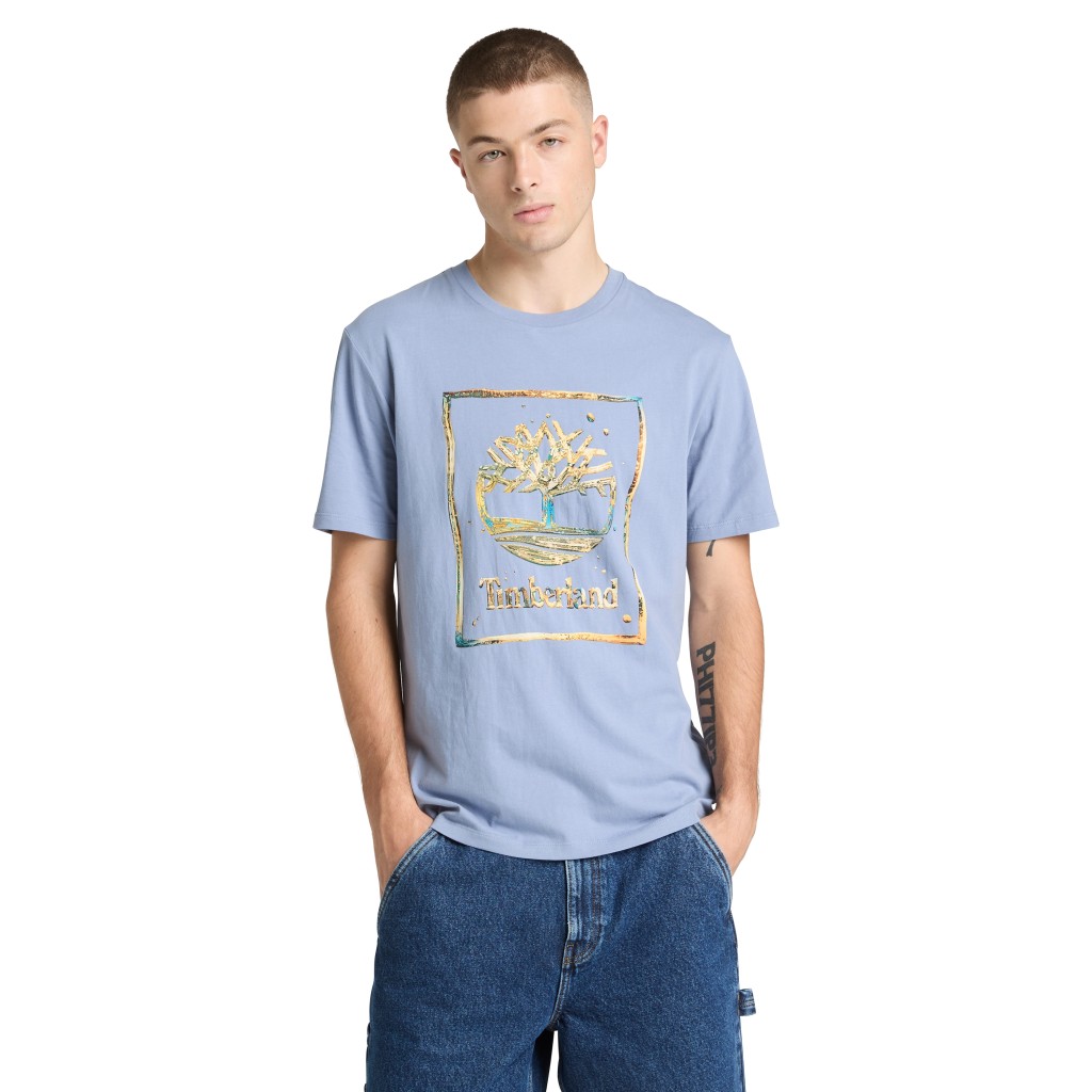 TİMBERLAND Water Stack Logo Short Sleeve Tee TB0A5MV4B881