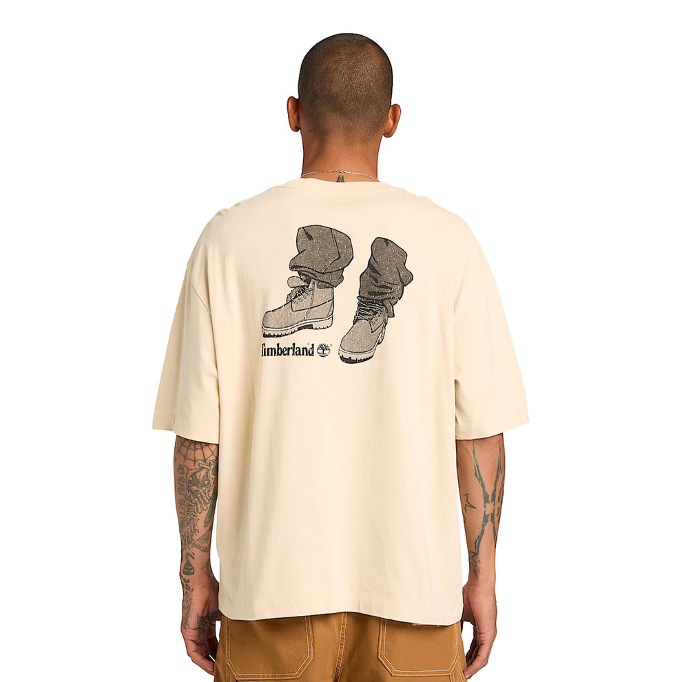 TİMBERLAND Short Sleeve ''Timbs on my feet'' Graphi TBC0YH332601