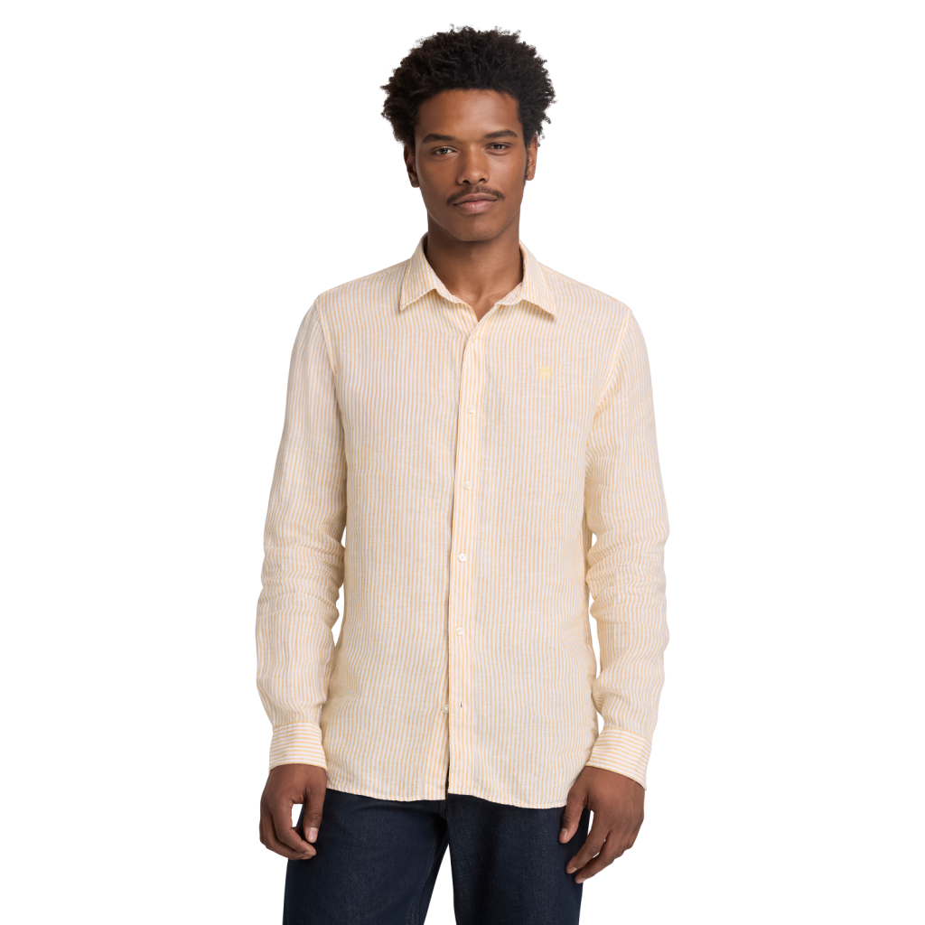 TİMBERLAND MILL BROOK Linen Striped Shirt (Regular)TB0A44AFA7I1