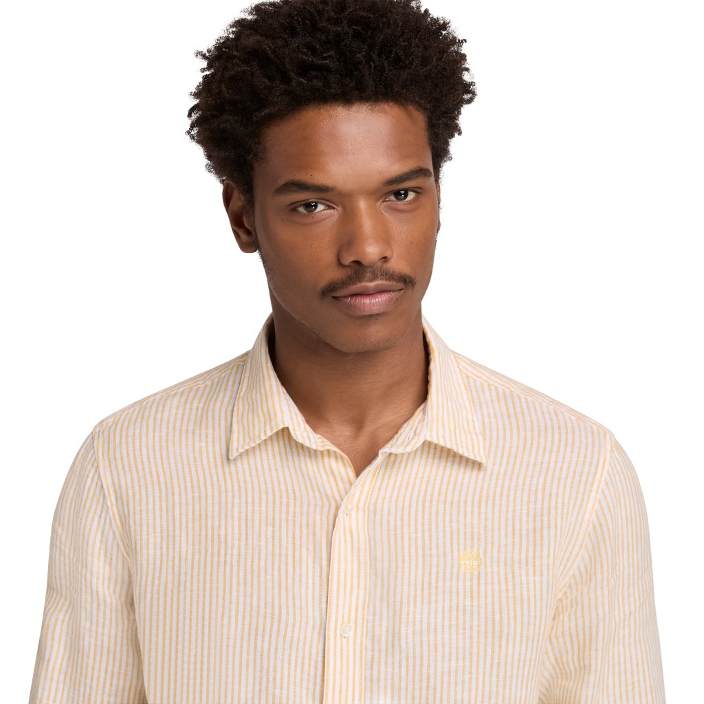 TİMBERLAND MILL BROOK Linen Striped Shirt (Regular)TB0A44AFA7I1