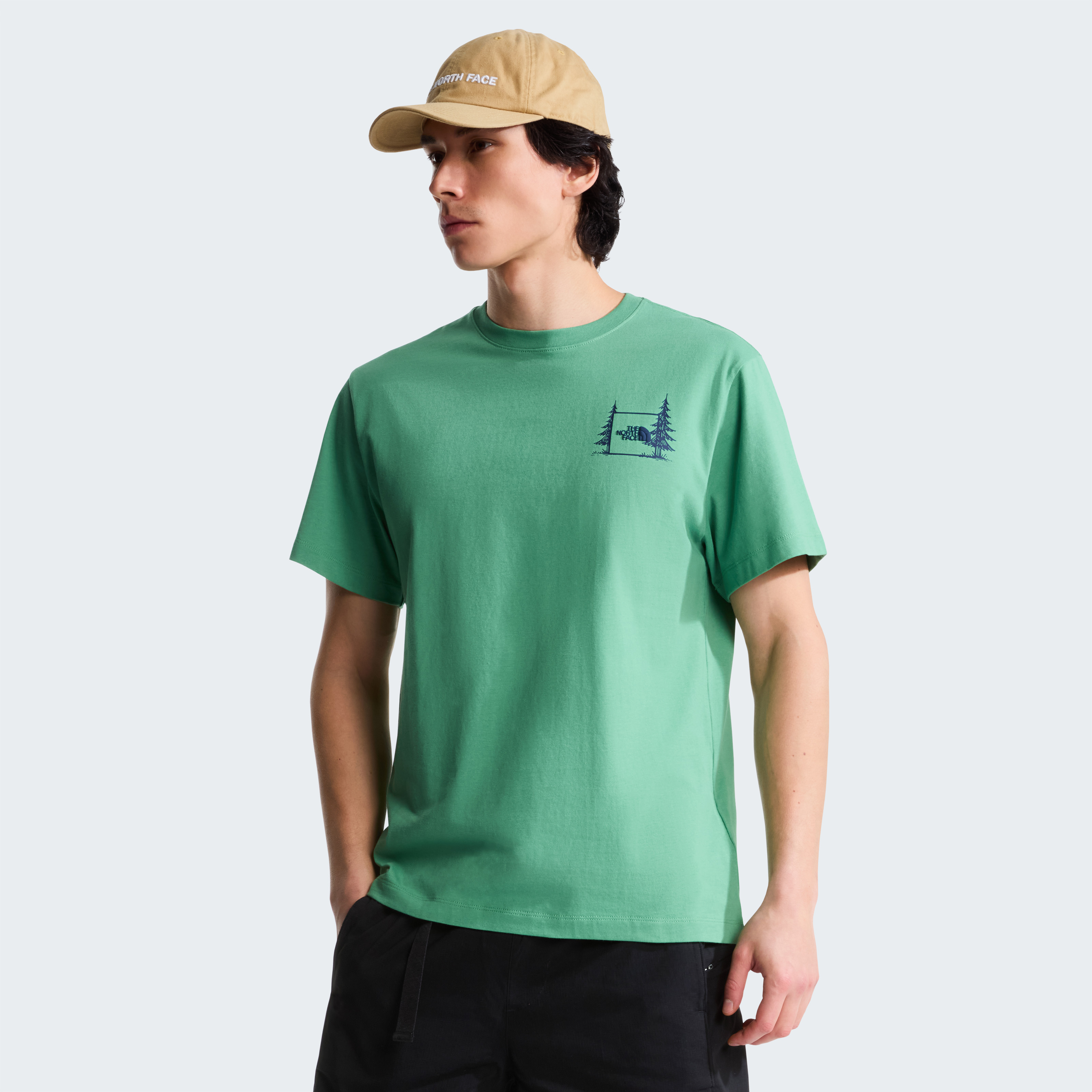 THE NORTH FACE M CAMPING RELAXED SHORT SLEEVE TEE-GRAPH NF0A8GQMG571