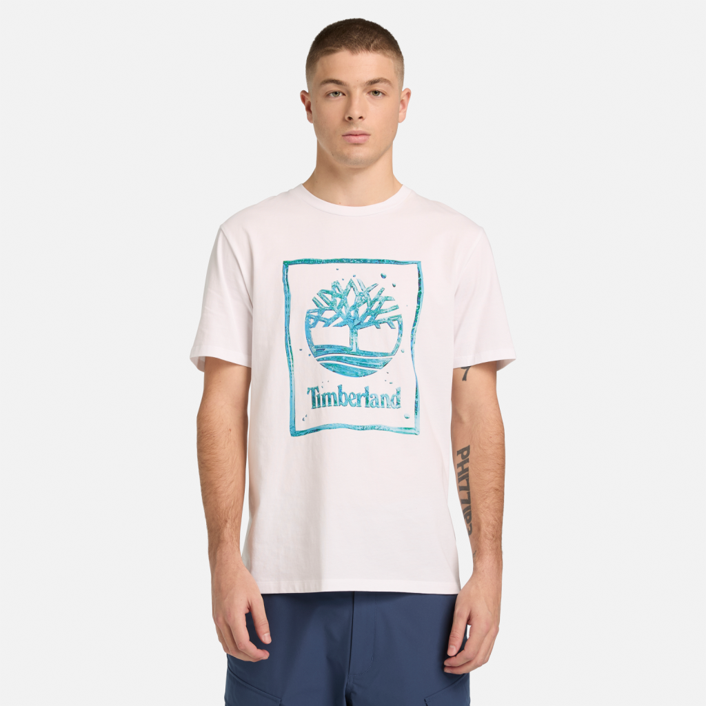TİMBERLAND Water Stack Logo Short Sleeve Tee TB0A5MV41001