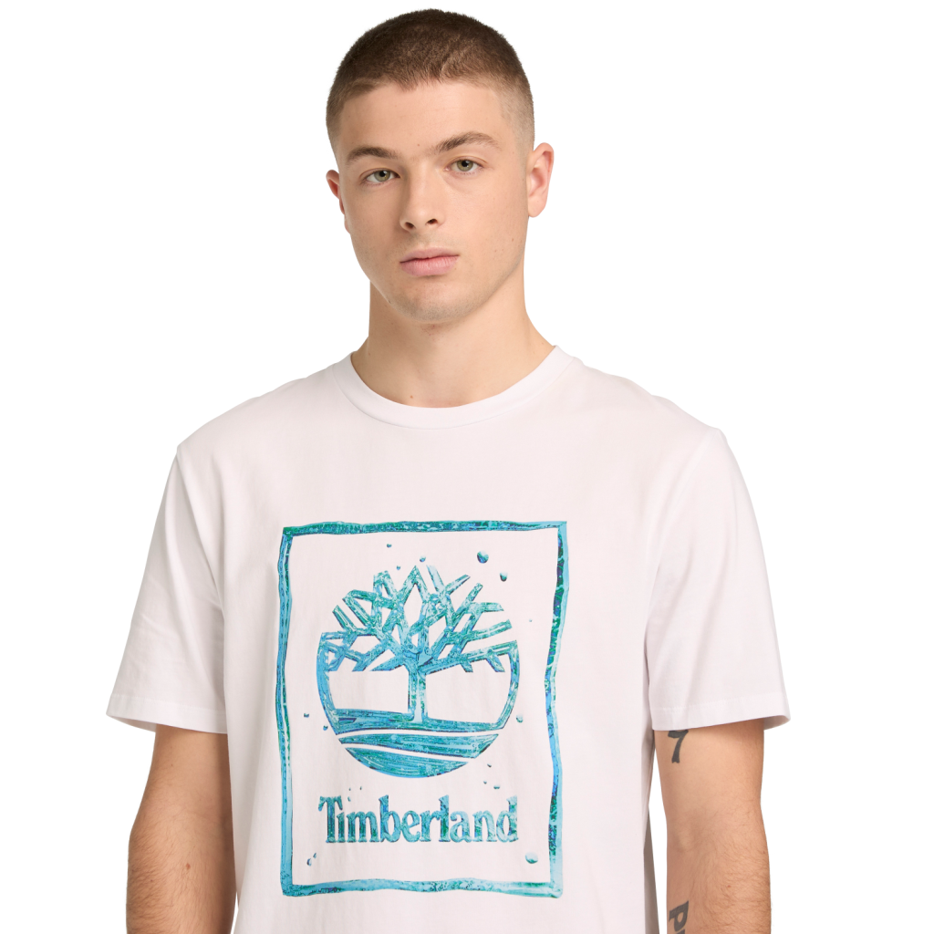 TİMBERLAND Water Stack Logo Short Sleeve Tee TB0A5MV41001