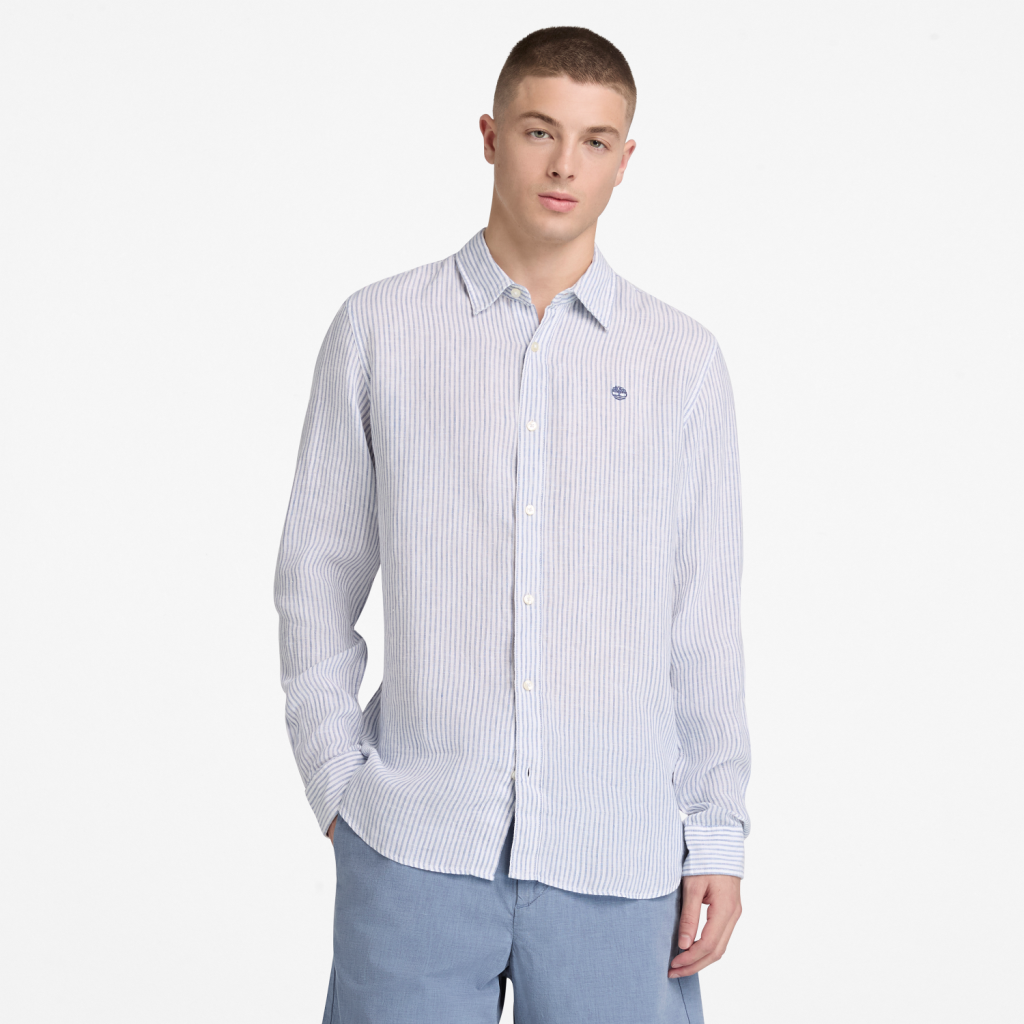 TİMBERLAND MILL BROOK Linen Striped Shirt (Regular)TB0A44AFA7P1