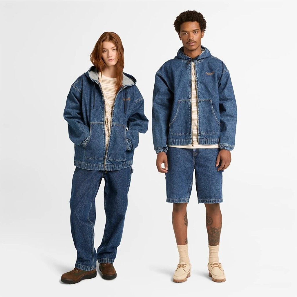 TİMBERLAND Denim Full Zip Hooded Bomber TB0A5N64ABY1