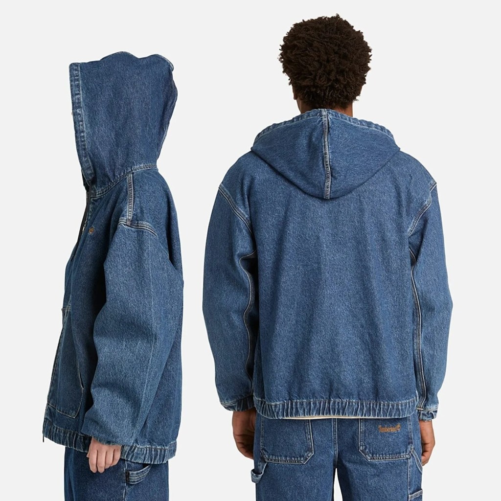 TİMBERLAND Denim Full Zip Hooded Bomber TB0A5N64ABY1