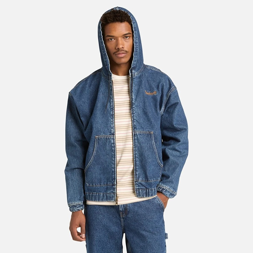 TİMBERLAND Denim Full Zip Hooded Bomber TB0A5N64ABY1
