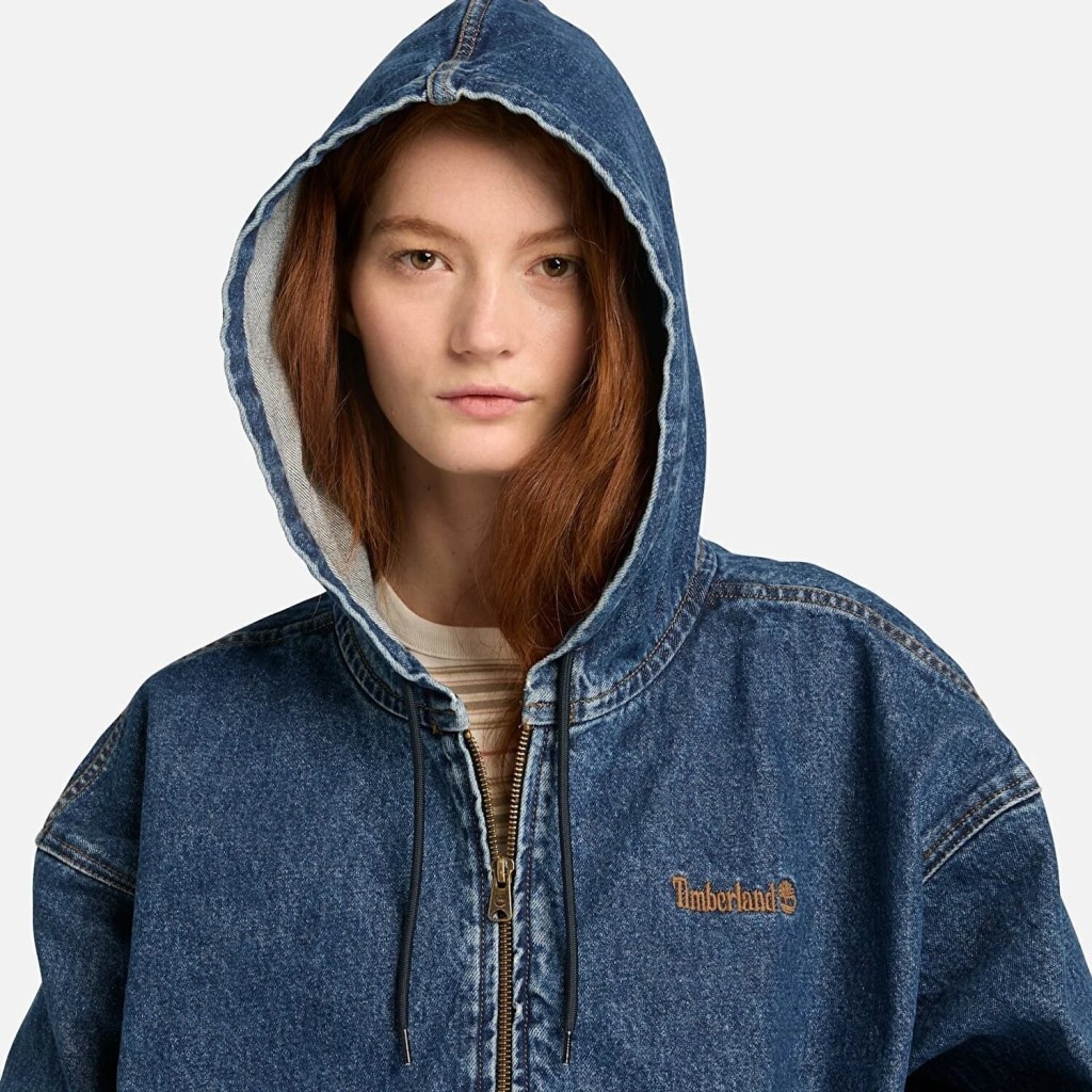 TİMBERLAND Denim Full Zip Hooded Bomber TB0A5N64ABY1
