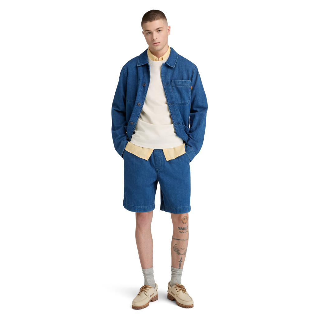 TİMBERLAND Herringbone Denim Short TB0A6JKYADD1