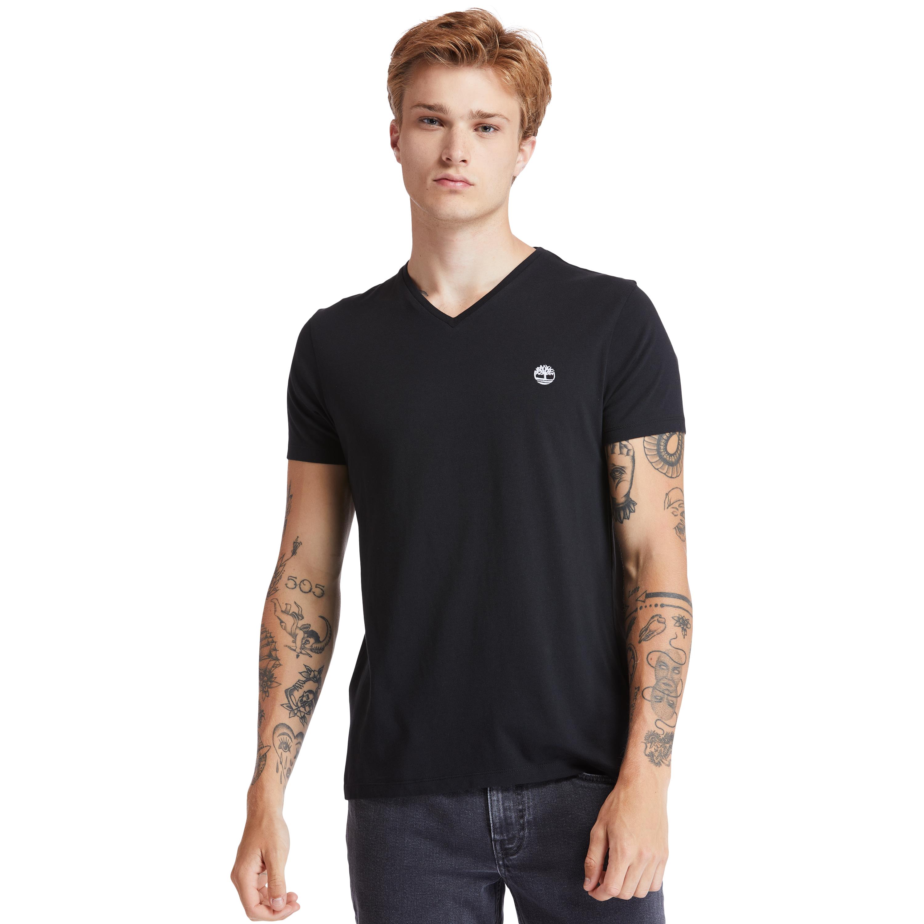 TİMBERLAND V Neck Short Sleeve Tee TB0A2BPT0011
